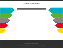 Tablet Screenshot of mypefectresume.com